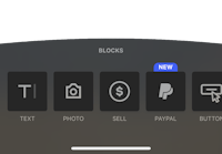 a screenshot of the app with different icons on the screen