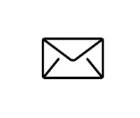 an envelope icon on a white background
