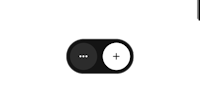 a black and white image of a button on a black background