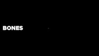 a black background with the words bones on it