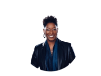 an image of a black woman with a smile on her face