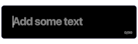 a black background with the words add some text