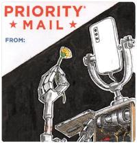 priority mail from a robot