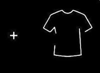 a black and white image of a t - shirt
